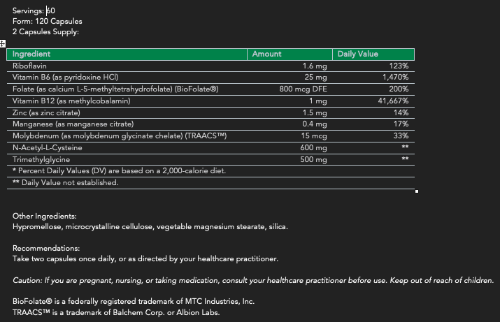OptiMethyl Balance